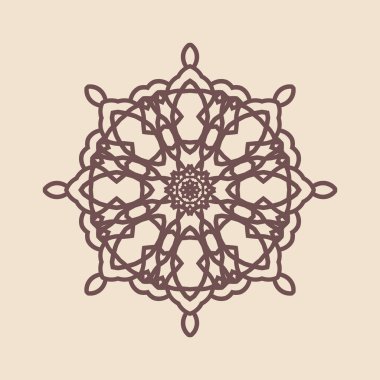 Hindistan 'ın güzel klasik dairesel modeli, mükemmel vektör illüstrasyon vektörü