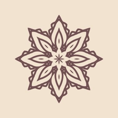 Hindistan 'ın güzel klasik dairesel modeli, mükemmel vektör illüstrasyon vektörü