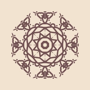 Hindistan 'ın güzel klasik dairesel modeli, mükemmel vektör illüstrasyon vektörü