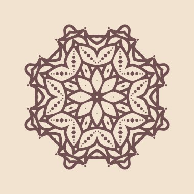 Büyük güzel mandala 'nın güzel çizimi, izole tasarım. 