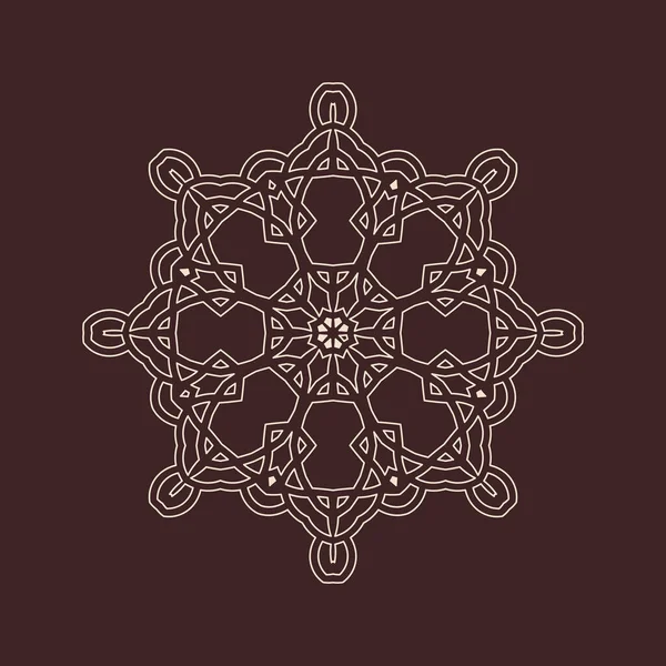 Hindistan 'ın güzel klasik dairesel modeli, mükemmel vektör illüstrasyon vektörü