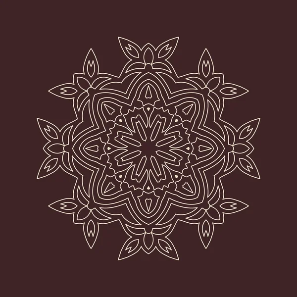 Hindistan 'ın güzel klasik dairesel modeli, mükemmel vektör illüstrasyon vektörü