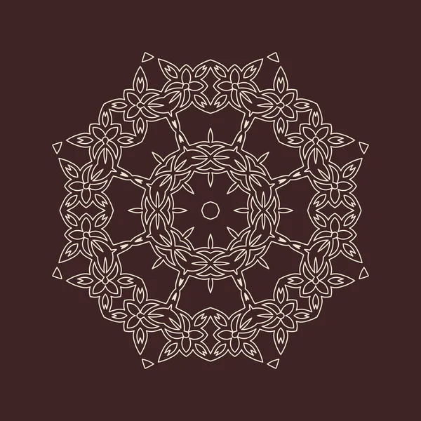 Hindistan 'ın güzel klasik dairesel modeli, mükemmel vektör illüstrasyon vektörü