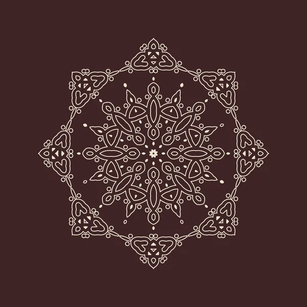 Hindistan 'ın güzel klasik dairesel modeli, mükemmel vektör illüstrasyon vektörü