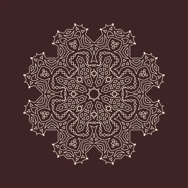 Büyük güzel mandala 'nın güzel çizimi, izole tasarım. 