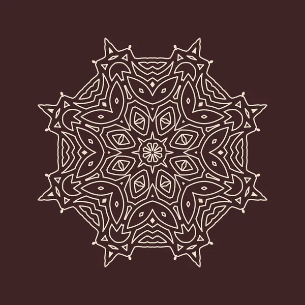 Büyük güzel mandala 'nın güzel çizimi, izole tasarım. 