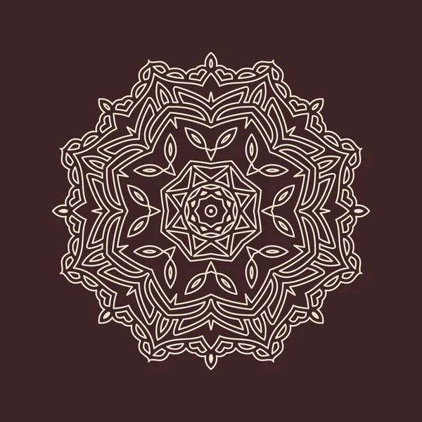 Büyük güzel mandala 'nın güzel çizimi, izole tasarım. 