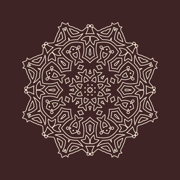 Büyük güzel mandala 'nın güzel çizimi, izole tasarım. 