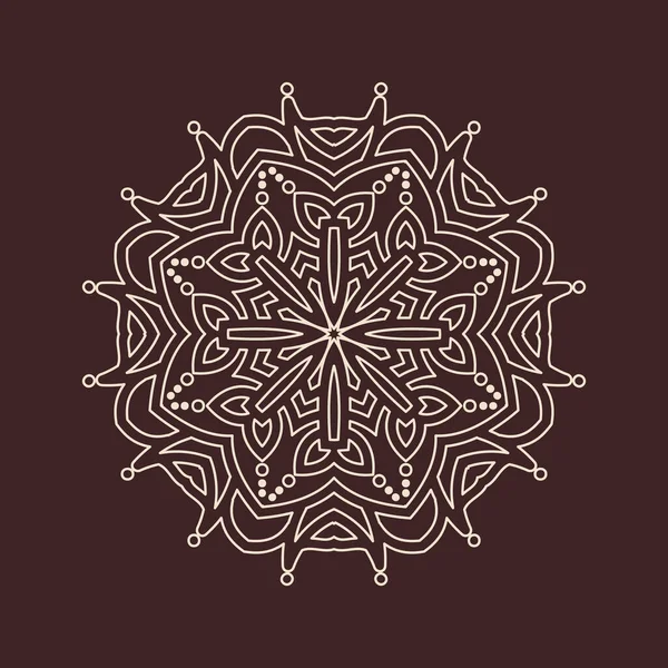 Büyük güzel mandala 'nın güzel çizimi, izole tasarım. 