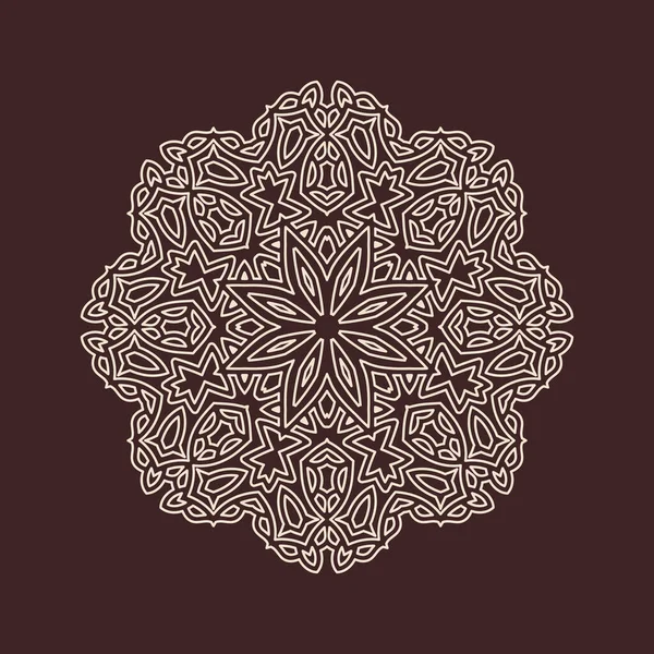 Hindistan 'ın güzel klasik dairesel modeli, mükemmel vektör illüstrasyon vektörü