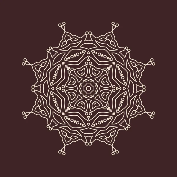 Büyük güzel mandala 'nın güzel çizimi, izole tasarım. 