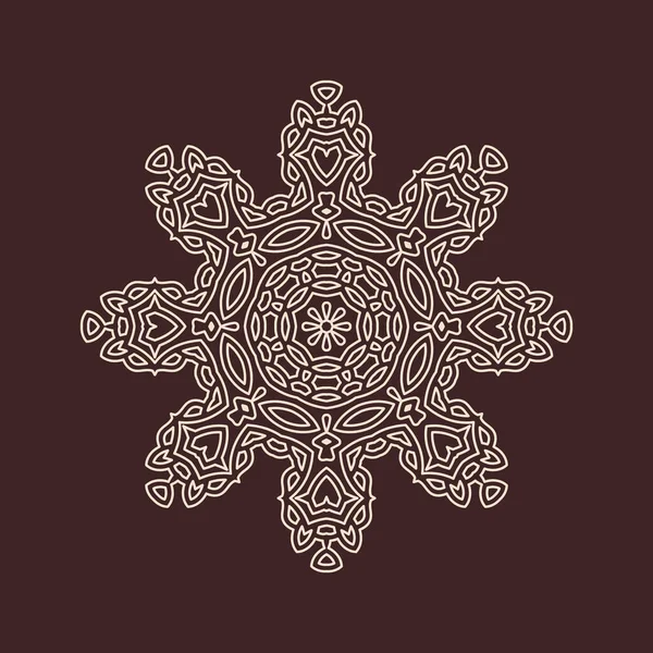 Büyük güzel mandala 'nın güzel çizimi, izole tasarım. 