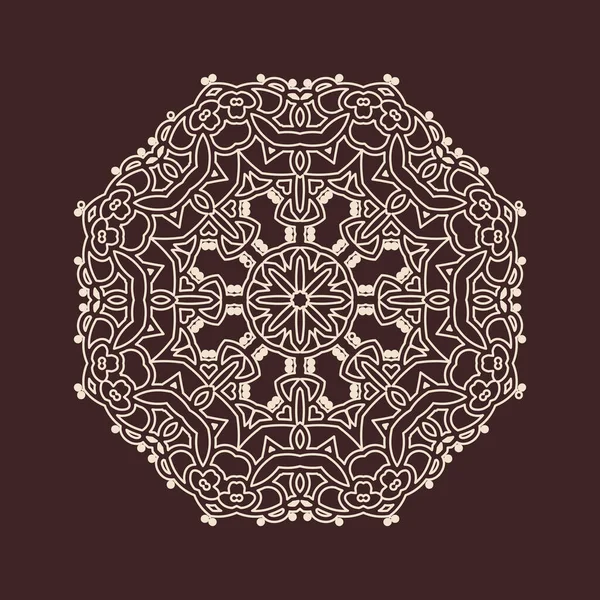 Büyük güzel mandala 'nın güzel çizimi, izole tasarım. 