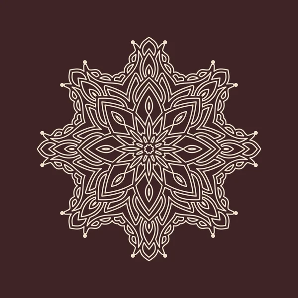 Hindistan 'ın güzel klasik dairesel modeli, mükemmel vektör illüstrasyon vektörü