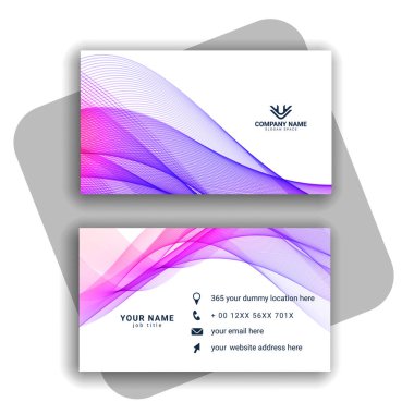 Vektör soyut yaratıcı kartvizit vektörü