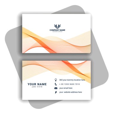 Vektör soyut yaratıcı kartvizit vektörü