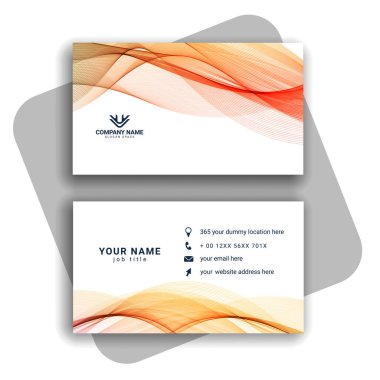 Vektör soyut yaratıcı kartvizit vektörü