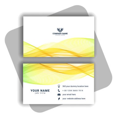 renkli Modern İş Kartı Ayarlama vektörü