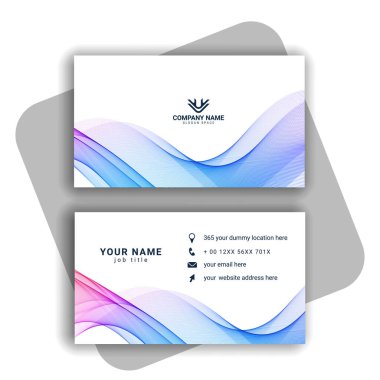 renkli Modern İş Kartı Ayarlama vektörü