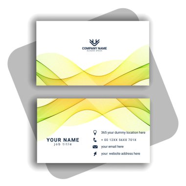 Vektör soyut yaratıcı kartvizit vektörü