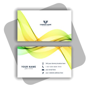 Vektör soyut yaratıcı kartvizit vektörü