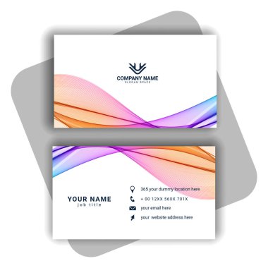 renkli Modern İş Kartı Ayarlama vektörü