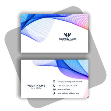 Vektör soyut yaratıcı kartvizit vektörü