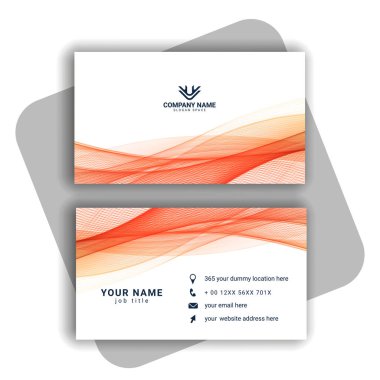 Vektör soyut yaratıcı kartvizit vektörü