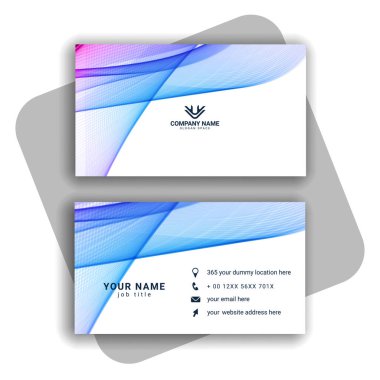 renkli Modern İş Kartı Ayarlama vektörü