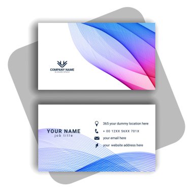 Vektör soyut yaratıcı kartvizit vektörü