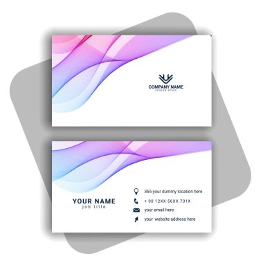 renkli Modern İş Kartı Ayarlama vektörü