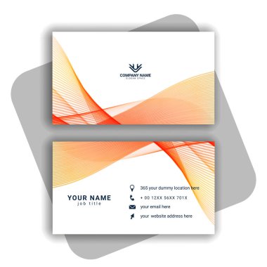 renkli Modern İş Kartı Ayarlama vektörü