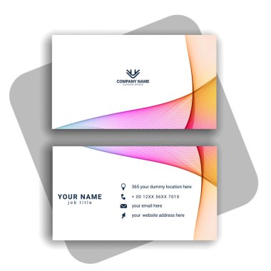 Vektör soyut yaratıcı kartvizit vektörü