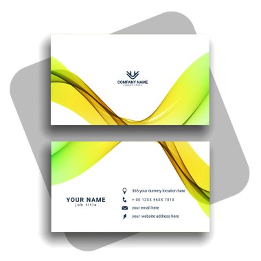 Vektör soyut yaratıcı kartvizit vektörü