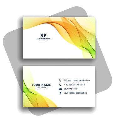 Vektör soyut yaratıcı kartvizit vektörü