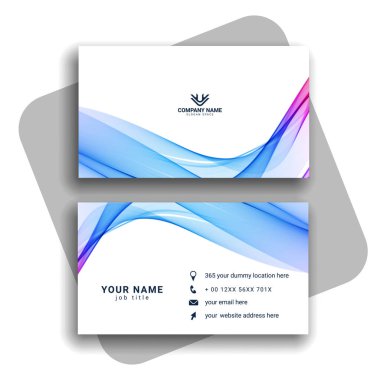 renkli Modern İş Kartı Ayarlama vektörü