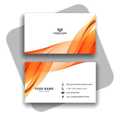 renkli Modern İş Kartı Ayarlama vektörü