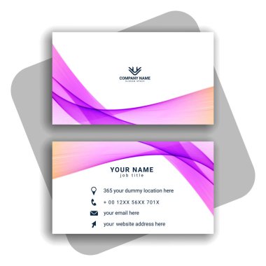 renkli Modern İş Kartı Ayarlama vektörü