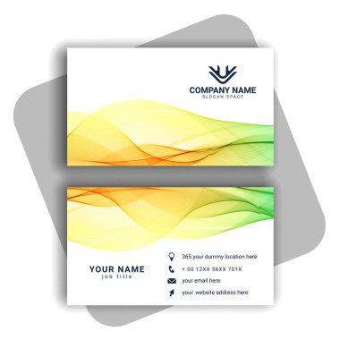 renkli Modern İş Kartı Ayarlama vektörü