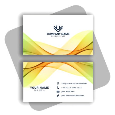 renkli Modern İş Kartı Ayarlama vektörü