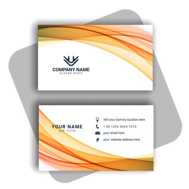 Vektör soyut yaratıcı kartvizit vektörü