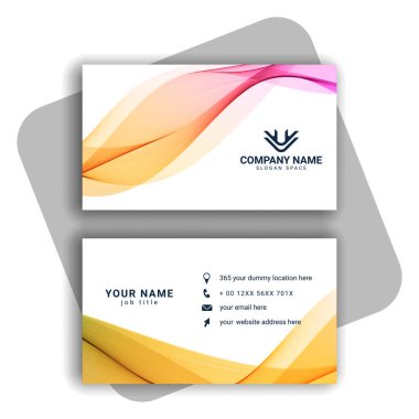 renkli Modern İş Kartı Ayarlama vektörü