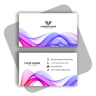 Vektör soyut yaratıcı kartvizit vektörü