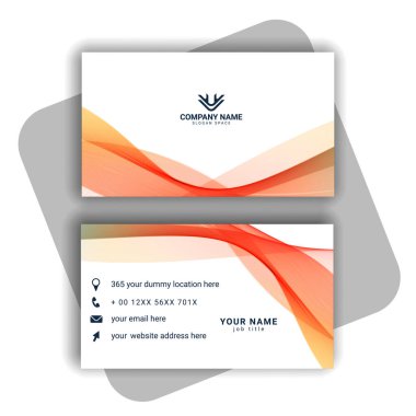 Vektör soyut yaratıcı kartvizit vektörü