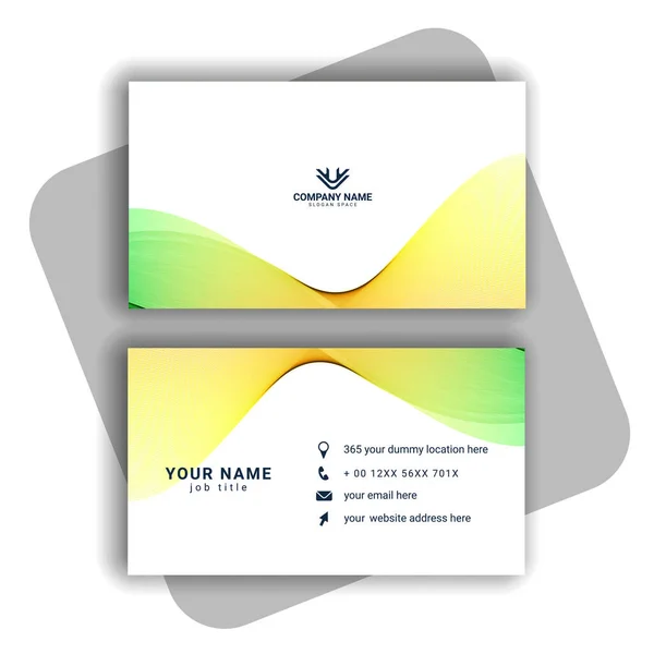Kolorowy Nowoczesny Zestaw Business Card Wektor — Wektor stockowy
