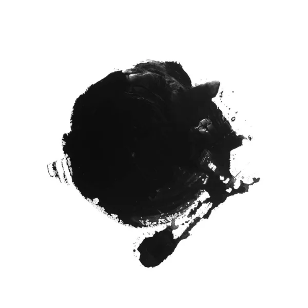 Abstrait Fond Texture Aquarelle Noire Aquarelle Vecteur Éclaboussures — Image vectorielle
