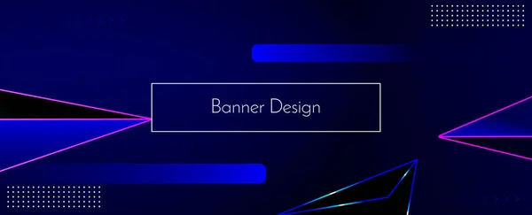 Abstraktní Geometrické Moderní Modré Čáry Dekorativní Design Banner Vzor Pozadí — Stockový vektor