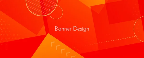 Abstrakt Elegant Geometrisch Dekorativ Design Banner Hintergrund Vektor — Stockvektor