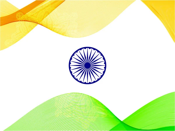 Abstrato Índia Bandeira Sinal Ilustração Fundo Vetor — Vetor de Stock