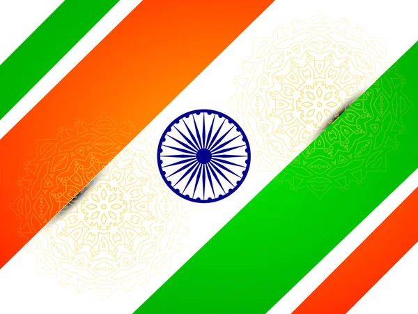 Abstraktes Indien Flag Sign Illustration Hintergrundvektor — Stockvektor